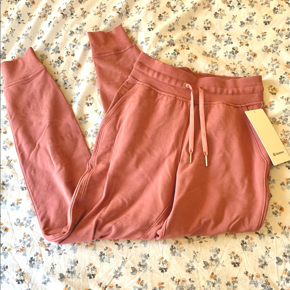 NWT Pink Lululemon Warm Down HR Jogger